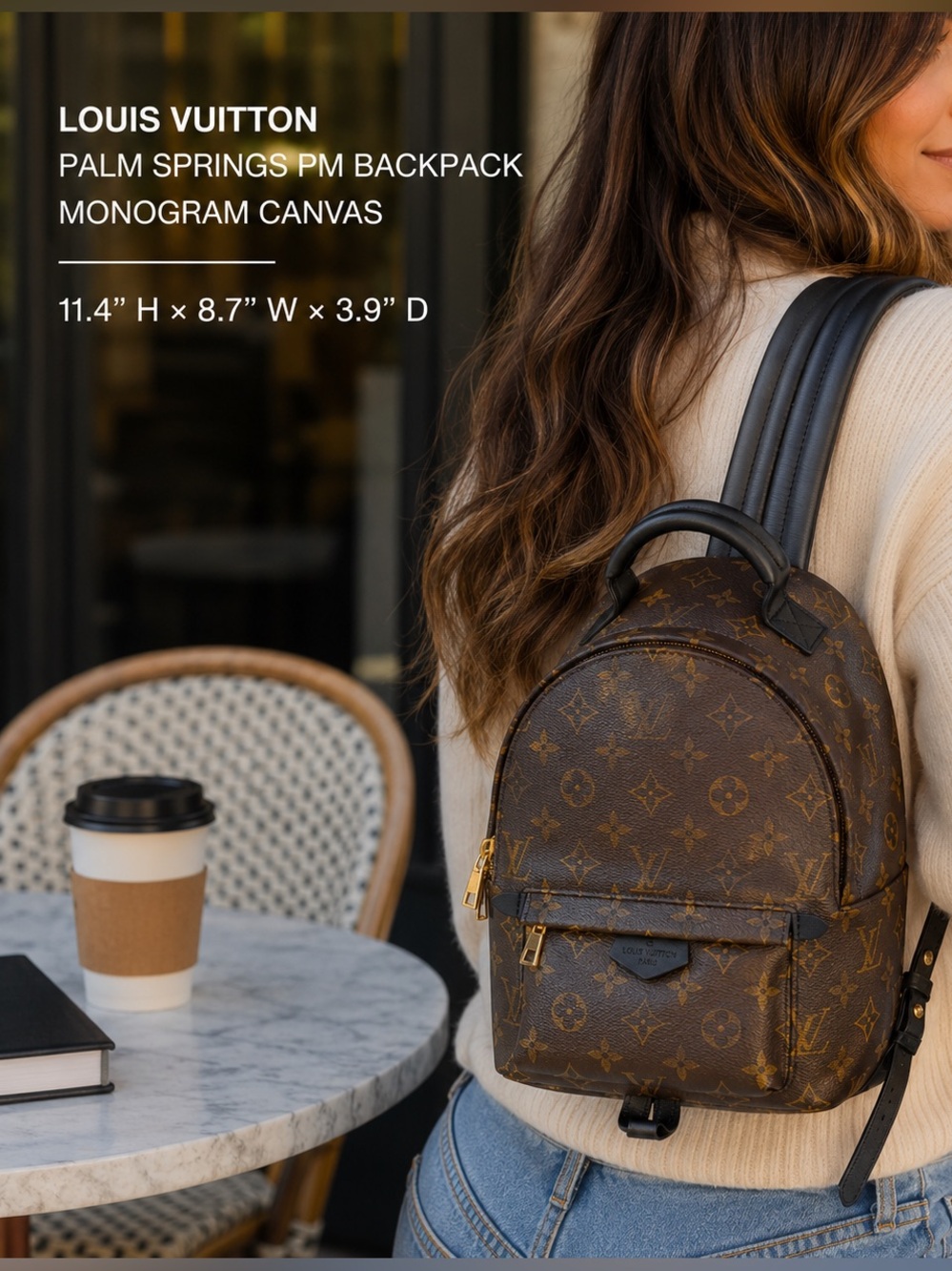 Louis Vuitton Palm Springs PM Backpack Monogram Canvas Brown